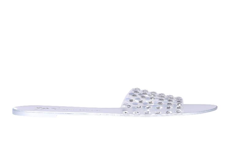 Giuseppe Zanotti Adelia Crystal-Embellished Slides 'White' 圖 5
