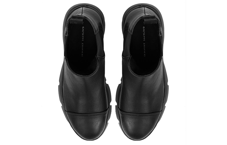 Shop Botas Giuseppe Zanotti Apocalypse Chelsea 'Plataforma de Cuero Negro' IU00050001