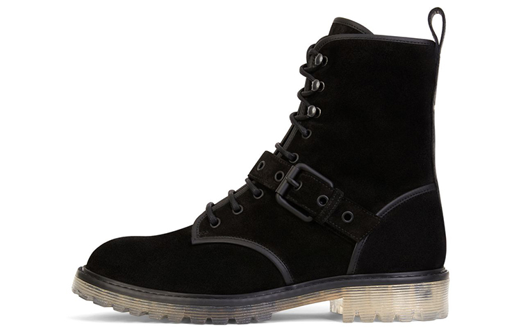 Giuseppe Zanotti Argo Winter 'Black Velour Lace-Up Boots'