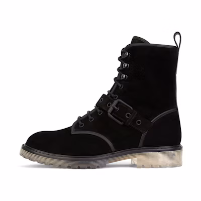 Giuseppe Zanotti Argo Winter 'Black Velour Lace-Up Boots'
