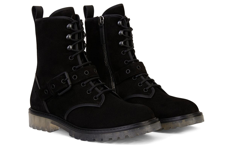 Giuseppe Zanotti Argo Winter 'Black Velour Lace-Up Boots' 圖 2