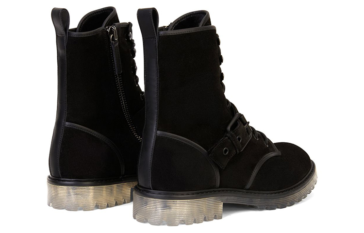 Giuseppe Zanotti Argo Winter 'Black Velour Lace-Up Boots' 圖 3