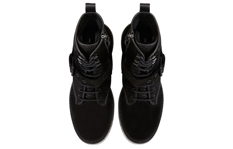 Giuseppe Zanotti Argo Winter 'Black Velour Lace-Up Boots' 圖 4