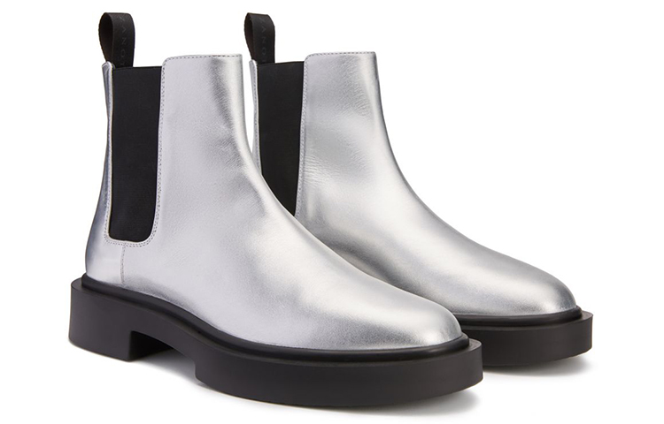 Giuseppe Zanotti Aston G 'Silver Leather Chelsea' 圖 2