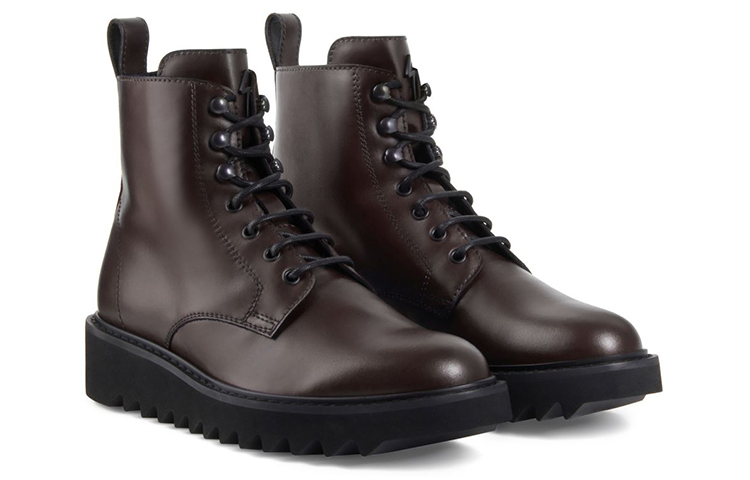Giuseppe Zanotti Bassline 'Brown Leather Versatile Lace-Up Boot' 圖 2