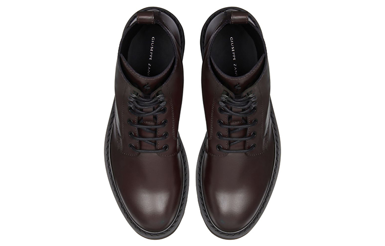 Giuseppe Zanotti Bassline 'Brown Leather Versatile Lace-Up Boot' 圖 4
