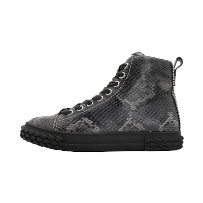 Giuseppe Zanotti Blabber High 'Black Embossed Leather'