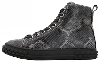 Giuseppe Zanotti Blabber High 'Black Embossed Leather' RU00086 Giuseppe Zanotti Blabber High 'Black Embossed Leather' RU00086