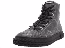 Shop Giuseppe Zanotti Blabber High 'Cuero Negro Grabado' RU00086