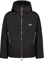 Giuseppe Zanotti Black Solid Hoodie Zip-Up Slim Fit Jacket IRU1016H01 Giuseppe Zanotti Black Solid Hoodie Zip-Up Slim Fit Jacket IRU1016H01