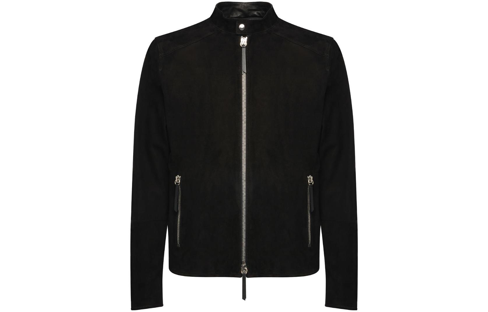 Giuseppe Zanotti Black Solid Zip-Up Jacket ERU8016K04