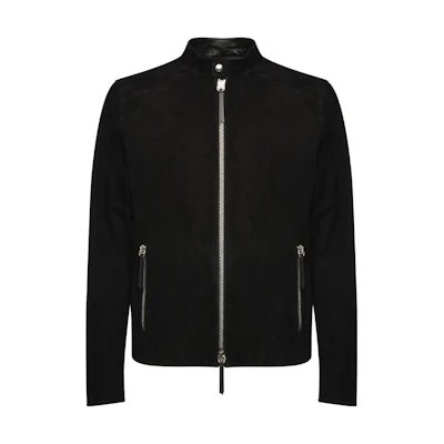 Giuseppe Zanotti Black Solid Zip-Up Jacket ERU8016K04