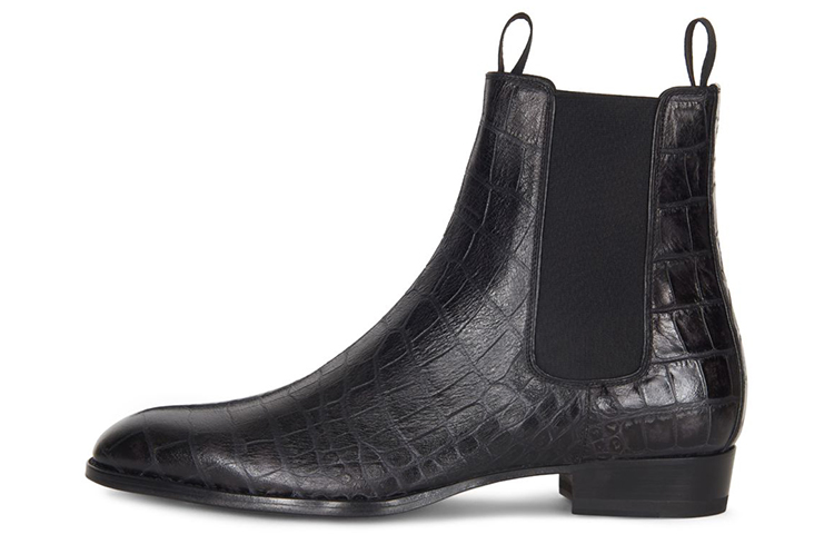 Giuseppe Zanotti Chelsea Boot 'Black Crocodile Print'