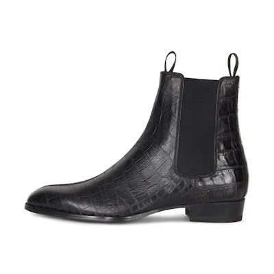 Giuseppe Zanotti Chelsea Boot 'Black Crocodile Print'