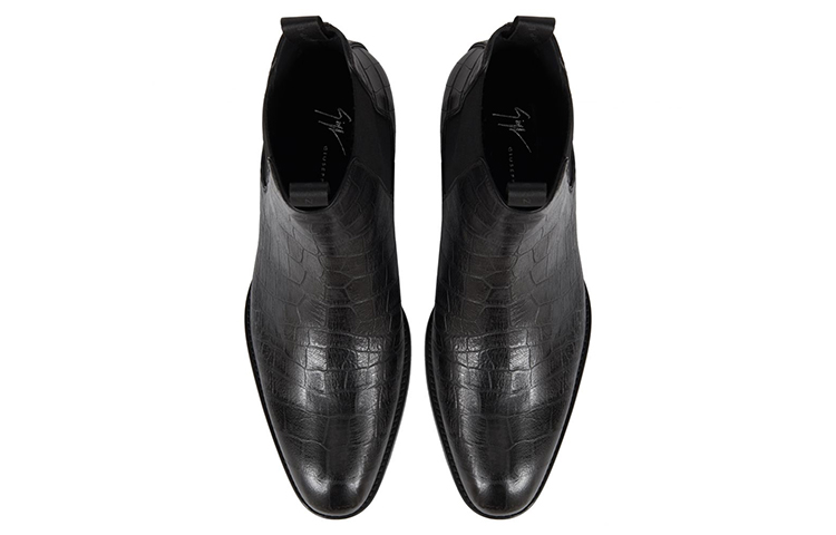 Giuseppe Zanotti Chelsea Boot 'Black Crocodile Print' 圖 4