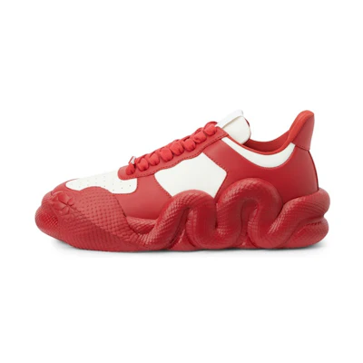 Giuseppe Zanotti Cobras 'Red White Gold Metal Accents'