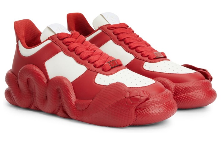 Giuseppe Zanotti Cobras 'Red White Gold Metal Accents' 圖 2