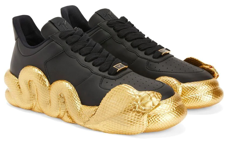 Giuseppe Zanotti Cobras Low 'Black Gold' 圖 4