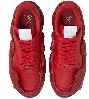 giuseppe zanotti/GZ Cobras 皮革 板鞋 男款 紅色 Purchase giuseppe zanotti/GZ Cobras 皮革 板鞋 男款 紅色