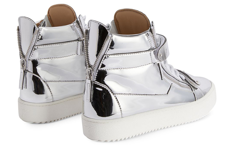 Giuseppe Zanotti Coby 'Metallic Silver High-Top' 圖 3