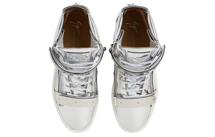 Giuseppe Zanotti Coby 'Metallic Silver High-Top' 圖 4