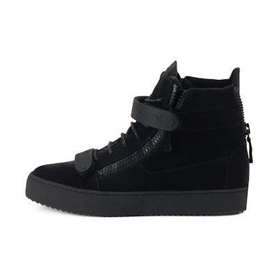 Giuseppe Zanotti Coby High-Top 'Black Logo Buckle Strap'