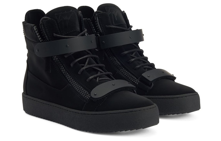 Giuseppe Zanotti Coby High-Top 'Black Logo Buckle Strap' 圖 2