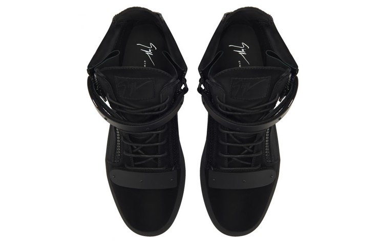 Giuseppe Zanotti Coby High-Top 'Black Logo Buckle Strap' 圖 3