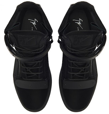 Giuseppe Zanotti Coby High-Top 'Black Logo Buckle Strap' RU30015001 Lookbook Giuseppe Zanotti Coby High-Top 'Black Logo Buckle Strap' RU30015001