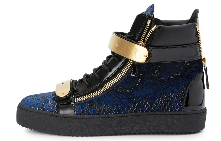 Giuseppe Zanotti Coby High 'Black Blue Zipper'