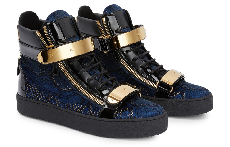 Giuseppe Zanotti Coby High 'Black Blue Zipper' 圖 2