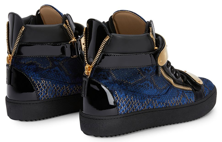 Giuseppe Zanotti Coby High 'Black Blue Zipper' 圖 3