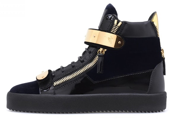 Giuseppe Zanotti Coby High 'Navy Velvet' RU20043001 Buy Giuseppe Zanotti Coby High 'Navy Velvet' RU20043001