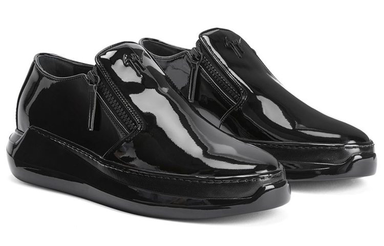 Order 朱塞佩·萨纳蒂 康利“黑色侧拉链低帮鞋” IU30005001