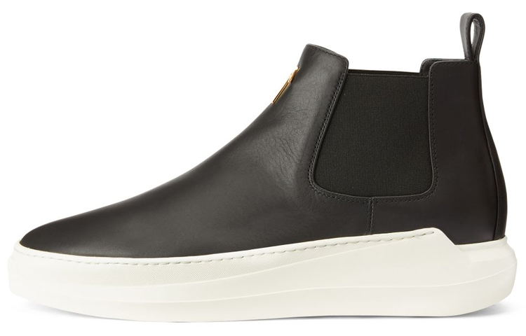 Giuseppe Zanotti Conley High-Top Slip-On Chelsea Boots 'Black Leather'