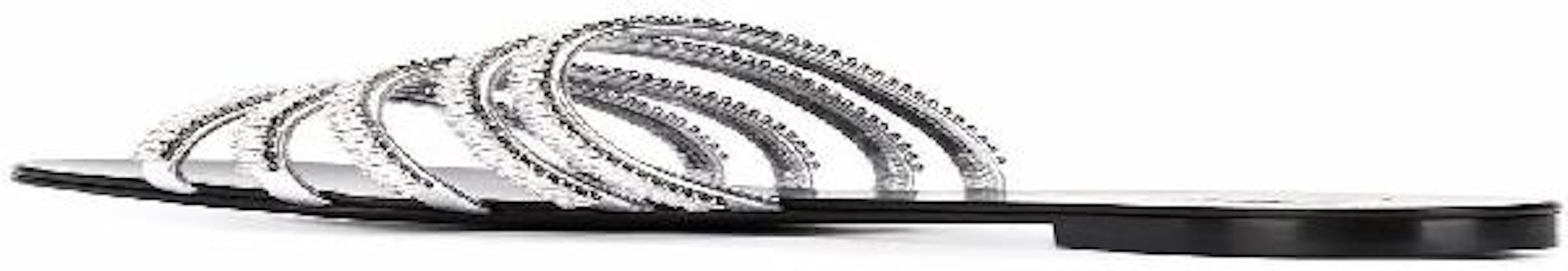 Sandal Giuseppe Zanotti Flat Slide 'Michela Jewel Strap Hitam' E900013004 Cheap Sandal Giuseppe Zanotti Flat Slide 'Michela Jewel Strap Hitam' E900013004