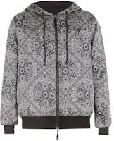 Giuseppe Zanotti Floral Print Zip Hoodie Jacket Men’s Black ERU1002002 Giuseppe Zanotti Floral Print Zip Hoodie Jacket Men’s Black ERU1002002