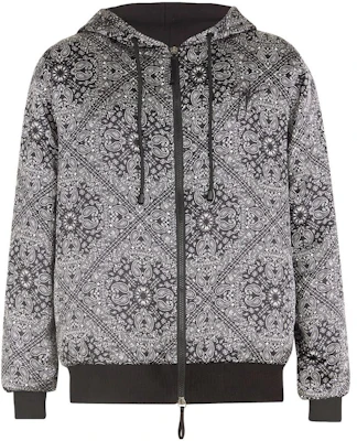 Giuseppe Zanotti 男士黑色花卉印花拉鍊連帽外套 ERU1002002 Buy Giuseppe Zanotti 男士黑色花卉印花拉鍊連帽外套 ERU1002002
