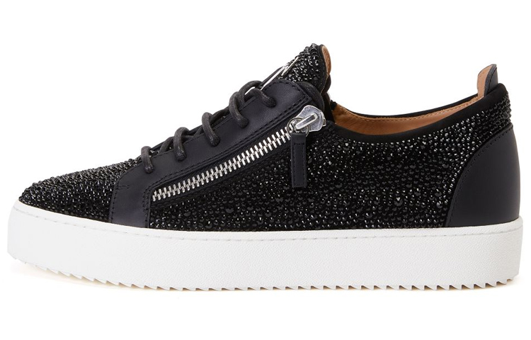 Giuseppe Zanotti Frankie 'Black Crystal Embroidery' RM30010001