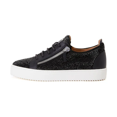 Giuseppe Zanotti Frankie 'Black Crystal Embroidery'