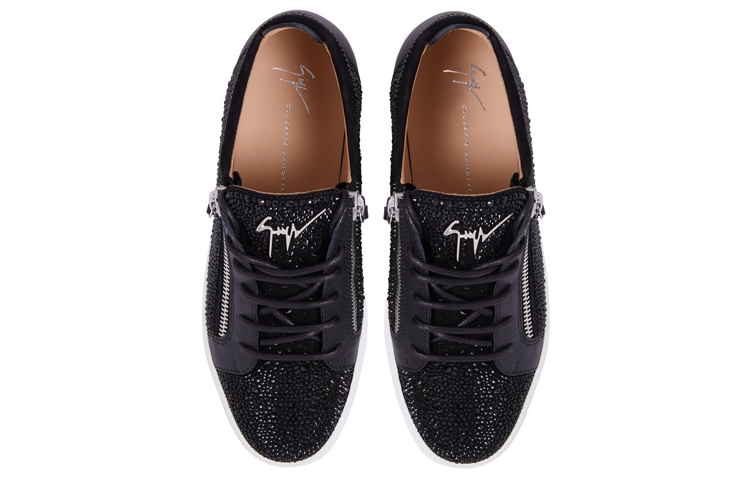 Shop Giuseppe Zanotti Frankie 'Bordado de Cristal Negro' RM30010001