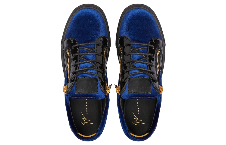 Giuseppe Zanotti Frankie 'Metallic Double Zipper - Black Blue' 圖 3