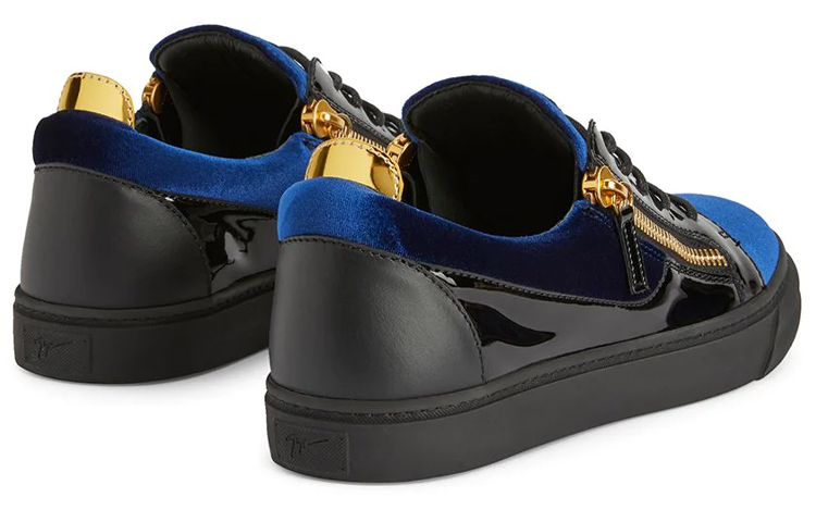 Giuseppe Zanotti Frankie 'Metallic Double Zipper - Black Blue' 圖 4