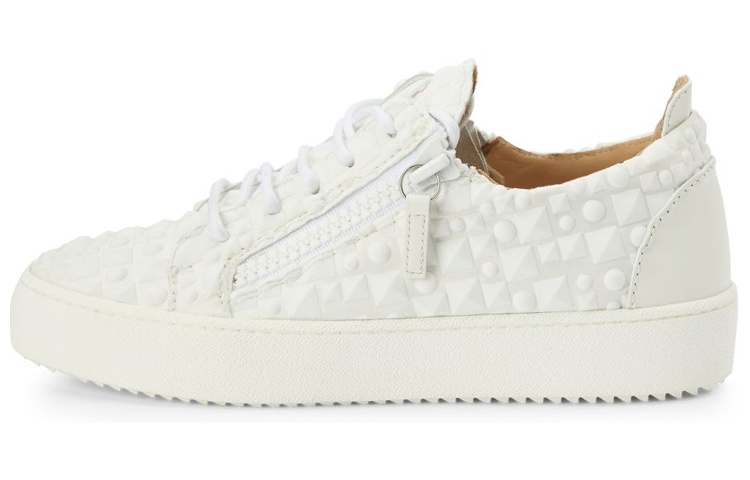 Giuseppe Zanotti Frankie 'White Leather Low-Top' RM30014002