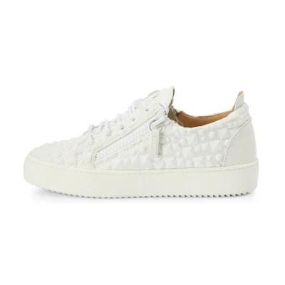 Giuseppe Zanotti Frankie 'White Leather Low-Top'