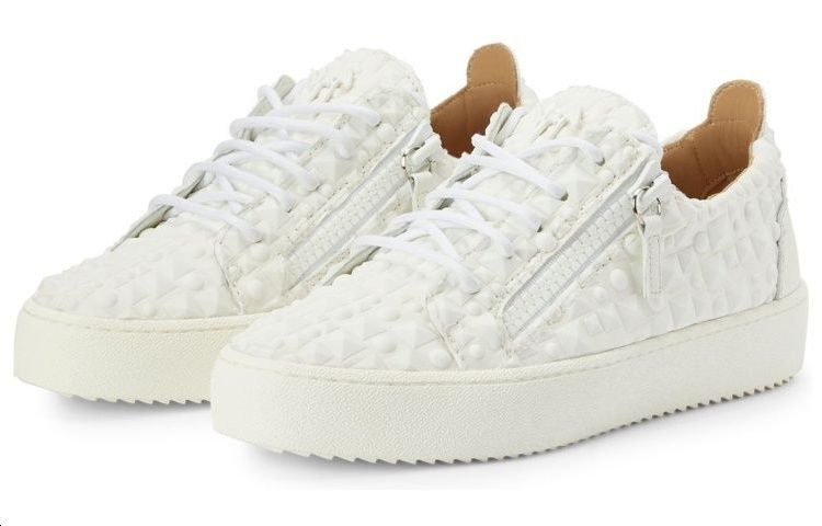 Order 朱塞佩·萨诺第 白色低帮真皮运动鞋 RM30014002