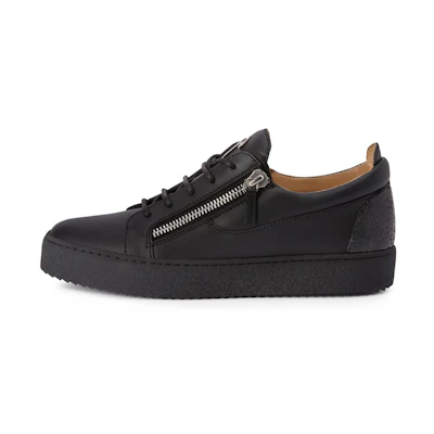 Giuseppe Zanotti Frankie Low 'Black Leather'