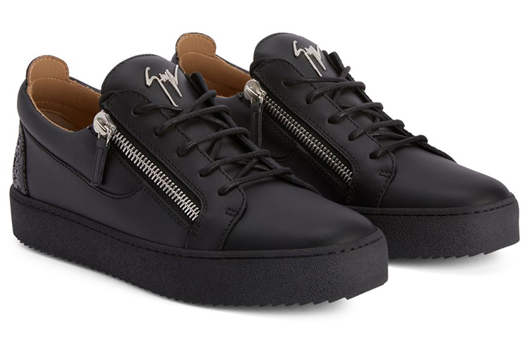 Giuseppe Zanotti Frankie Low 'Black Leather' 圖 2