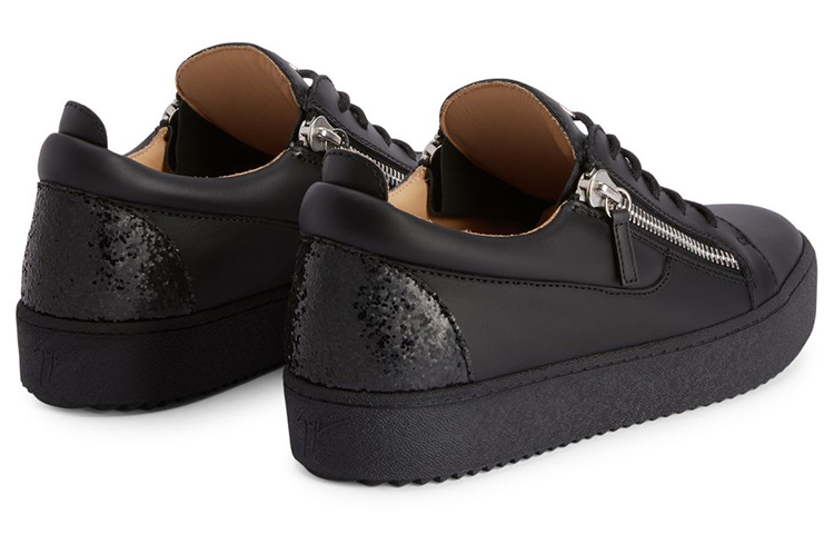 Giuseppe Zanotti Frankie Low 'Black Leather' 圖 3