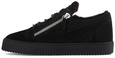 Giuseppe Zanotti Frankie Low 'Black Leather Suede' RU00018003 Giuseppe Zanotti Frankie Low 'Black Leather Suede' RU00018003